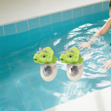 Maxbell 2x Water Sprinkler for Kids Dinosaur Portable Spray Toy for Yard Lawn Garden green