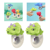 Maxbell 2x Water Sprinkler for Kids Dinosaur Portable Spray Toy for Yard Lawn Garden green