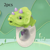 Maxbell 2x Water Sprinkler for Kids Dinosaur Portable Spray Toy for Yard Lawn Garden green