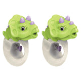 Maxbell 2x Water Sprinkler for Kids Dinosaur Portable Spray Toy for Yard Lawn Garden green