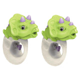 Maxbell 2x Water Sprinkler for Kids Dinosaur Portable Spray Toy for Yard Lawn Garden green