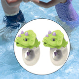 Maxbell 2x Water Sprinkler for Kids Dinosaur Portable Spray Toy for Yard Lawn Garden green
