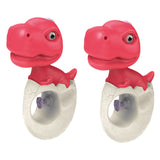 Maxbell 2x Water Sprinkler for Kids Dinosaur Portable Spray Toy for Yard Lawn Garden red