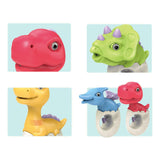 Maxbell 2x Water Sprinkler for Kids Dinosaur Portable Spray Toy for Yard Lawn Garden red