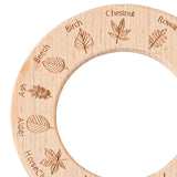 Maxbell Kids Wooden Learning Toy Education Toy Portable Sturdy with Magnifying Glass Round