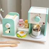 Maxbell Kids Coffee Maker Playset Comfortable Craftsmanship Playing to Learn for Age 3+