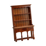 Maxbell 1/12 Dollhouse Bookcase Wood Storage Cabinet for Bedroom Living Room Hallway