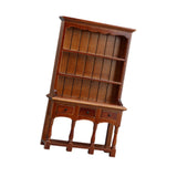 Maxbell 1/12 Dollhouse Bookcase Wood Storage Cabinet for Bedroom Living Room Hallway