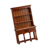 Maxbell 1/12 Dollhouse Bookcase Wood Storage Cabinet for Bedroom Living Room Hallway