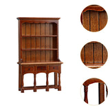 Maxbell 1/12 Dollhouse Bookcase Wood Storage Cabinet for Bedroom Living Room Hallway