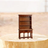 Maxbell 1/12 Dollhouse Bookcase Wood Storage Cabinet for Bedroom Living Room Hallway
