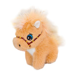 Maxbell Plush Horse Keychain Birthday Gift Decoration Mini Plush Toy Pendant Key Ring Brown