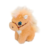 Maxbell Plush Horse Keychain Birthday Gift Decoration Mini Plush Toy Pendant Key Ring Brown
