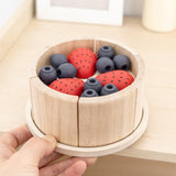 Maxbell Pretend Play Food Fake Cake Model Wood Learning Toy for Children Age 3 4 5 6