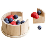 Maxbell Pretend Play Food Fake Cake Model Wood Learning Toy for Children Age 3 4 5 6