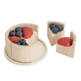 Maxbell Pretend Play Food Fake Cake Model Wood Learning Toy for Children Age 3 4 5 6