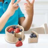 Maxbell Pretend Play Food Fake Cake Model Wood Learning Toy for Children Age 3 4 5 6