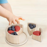 Maxbell Pretend Play Food Fake Cake Model Wood Learning Toy for Children Age 3 4 5 6