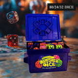 Maxbell Dumpster Dice Compact Fast Paced Family Dice Game for Parties Travel Camping 80 Dice