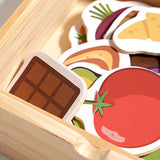 Maxbell Wooden Feeding Toy Kids Wooden Food Sorting Toy for Life Skills Coordination