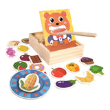 Maxbell Wooden Feeding Toy Kids Wooden Food Sorting Toy for Life Skills Coordination