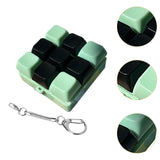 Maxbell Keyboard Fidget Keychain Keyboard Clicker Fidget for Birthday Party Home Green Black