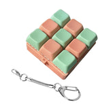 Maxbell Keyboard Fidget Keychain Keyboard Clicker Fidget for Birthday Party Home Green Pink