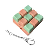 Maxbell Keyboard Fidget Keychain Keyboard Clicker Fidget for Birthday Party Home Green Pink