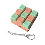 Maxbell Keyboard Fidget Keychain Keyboard Clicker Fidget for Birthday Party Home Green Pink