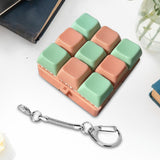 Maxbell Keyboard Fidget Keychain Keyboard Clicker Fidget for Birthday Party Home Green Pink
