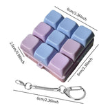 Maxbell Keyboard Fidget Keychain Keyboard Clicker Fidget for Birthday Party Home Purple Blue