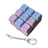 Maxbell Keyboard Fidget Keychain Keyboard Clicker Fidget for Birthday Party Home Purple Blue