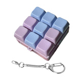 Maxbell Keyboard Fidget Keychain Keyboard Clicker Fidget for Birthday Party Home Purple Blue