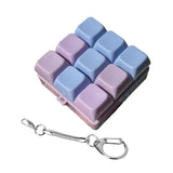 Maxbell Keyboard Fidget Keychain Keyboard Clicker Fidget for Birthday Party Home Purple Blue