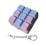Maxbell Keyboard Fidget Keychain Keyboard Clicker Fidget for Birthday Party Home Purple Blue