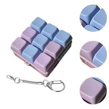 Maxbell Keyboard Fidget Keychain Keyboard Clicker Fidget for Birthday Party Home Purple Blue