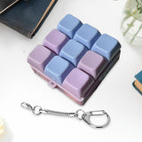 Maxbell Keyboard Fidget Keychain Keyboard Clicker Fidget for Birthday Party Home Purple Blue