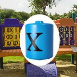 Maxbell Outdoor Rotating Disc Multifunction Slide Parts for Backyard Treehouses Part Blue