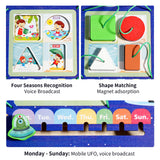 Maxbell Exploration Busy Board Fun Learning Toy for over 3 Years Old Travel