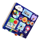 Maxbell Exploration Busy Board Fun Learning Toy for over 3 Years Old Travel