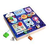 Maxbell Exploration Busy Board Fun Learning Toy for over 3 Years Old Travel
