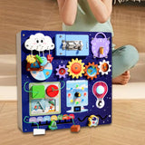 Maxbell Exploration Busy Board Fun Learning Toy for over 3 Years Old Travel