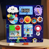 Maxbell Exploration Busy Board Fun Learning Toy for over 3 Years Old Travel