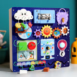 Maxbell Exploration Busy Board Fun Learning Toy for over 3 Years Old Travel