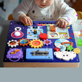Maxbell Exploration Busy Board Fun Learning Toy for over 3 Years Old Travel