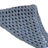 Maxbell Women Crochet Bandana Photo Props Fashion Decoration Gifts Triangle Headwrap Blue