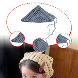 Maxbell Women Crochet Bandana Photo Props Fashion Decoration Gifts Triangle Headwrap Blue