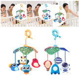 Maxbell Crib Mobile Soft Toy Sensory Learning for Ages 0+ Months Boys and Girls Baby Animals