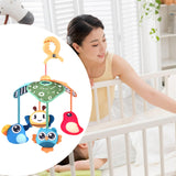 Maxbell Crib Mobile Soft Toy Sensory Learning for Ages 0+ Months Boys and Girls Baby Animals