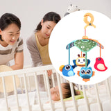 Maxbell Crib Mobile Soft Toy Sensory Learning for Ages 0+ Months Boys and Girls Baby Animals